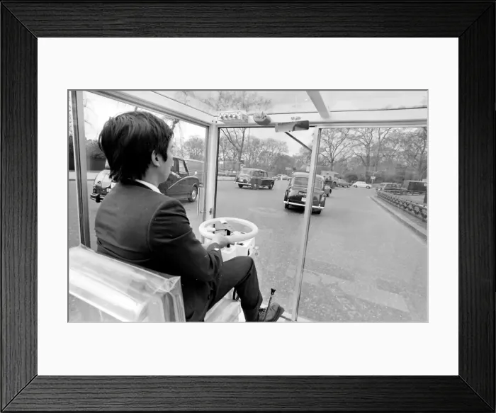 Framed Print : Invention of the Cube Car Framed Print : Invention of the Cube Car