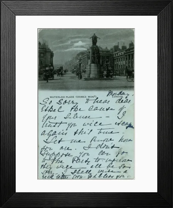 Framed Print : The Crimea Monument, Waterloo Place, London by night Framed Print : The Crimea Monument, Waterloo Place, London by night