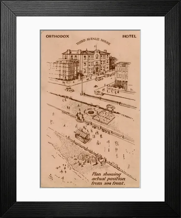 Framed Print : Orthodox Jewish Hotel, Third Avenue House, Hove, East Sussex Framed Print : Orthodox Jewish Hotel, Third Avenue House, Hove, East Sussex