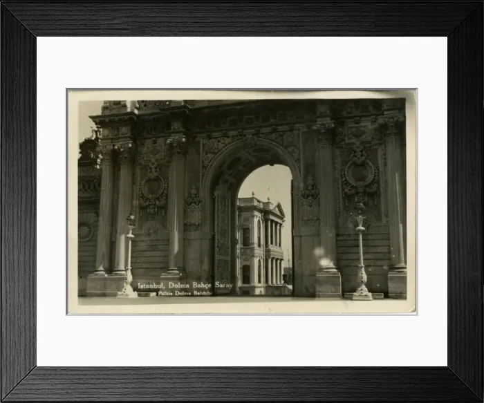 Framed Print : Dolmabahce Palace, Istanbul - View through the gates Framed Print : Dolmabahce Palace, Istanbul - View through the gates