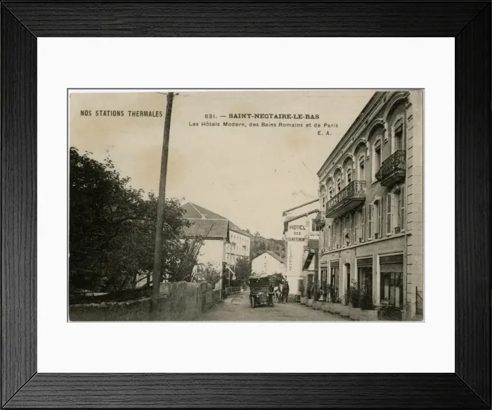 Framed Print : French Spa Town - Saint-Nectaire-le-Bas Framed Print : French Spa Town - Saint-Nectaire-le-Bas