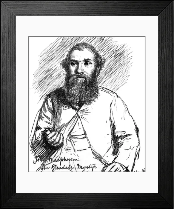 Framed Print : Portrait of John Macpherson Framed Print : Portrait of John Macpherson