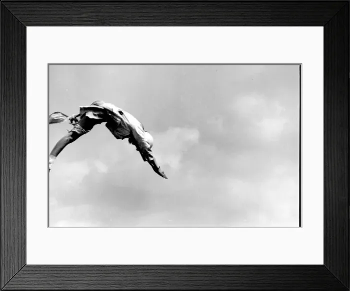 Framed Print : Stunt woman cannonball loses her knickers Framed Print : Stunt woman cannonball loses her knickers