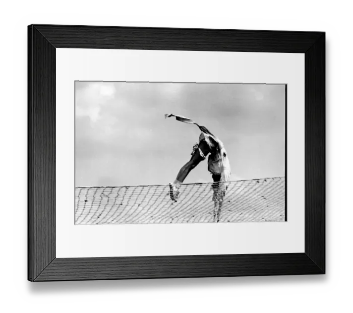 Framed Print : Stunt woman cannonball loses her knickers Framed Print : Stunt woman cannonball loses her knickers
