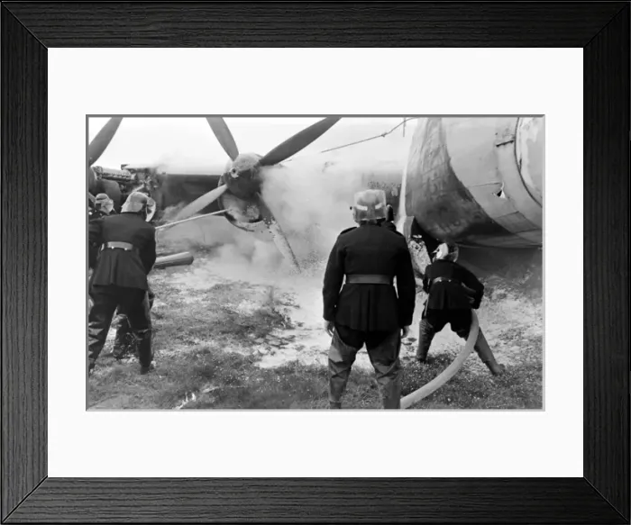 Framed Print : Aircraft Firefighters School, Stansted, Essex Framed Print : Aircraft Firefighters School, Stansted, Essex