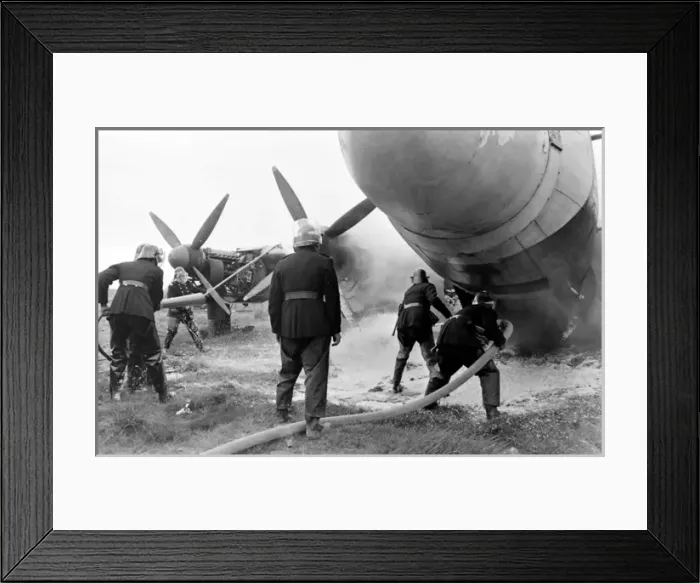 Framed Print : Aircraft Firefighters School, Stansted, Essex Framed Print : Aircraft Firefighters School, Stansted, Essex