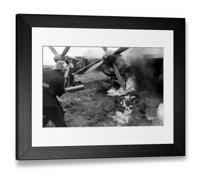 Framed Print : Aircraft Firefighters School, Stansted, Essex Framed Print : Aircraft Firefighters School, Stansted, Essex