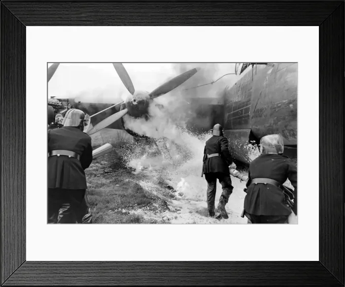Framed Print : Aircraft Firefighters School, Stansted, Essex Framed Print : Aircraft Firefighters School, Stansted, Essex