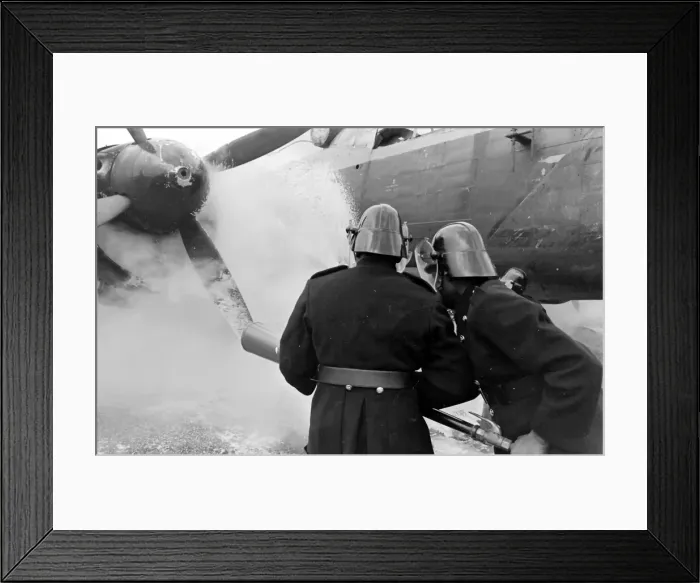 Framed Print : Aircraft Firefighters School, Stansted, Essex Framed Print : Aircraft Firefighters School, Stansted, Essex