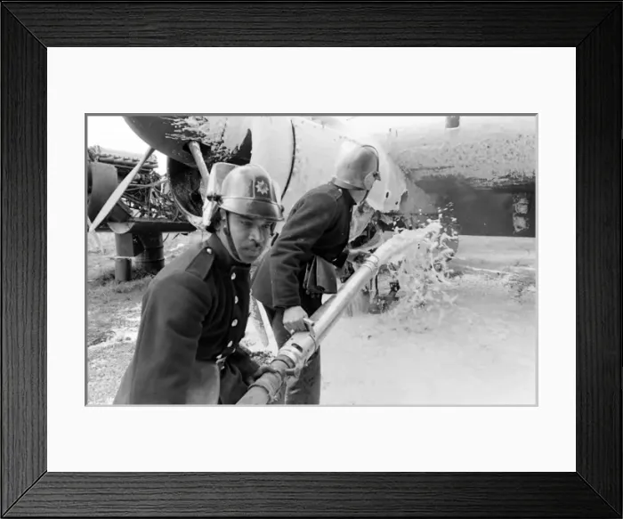 Framed Print : Aircraft Firefighters School, Stansted, Essex Framed Print : Aircraft Firefighters School, Stansted, Essex