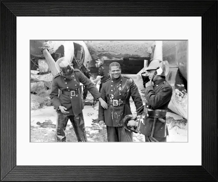Framed Print : Aircraft Firefighters School, Stansted, Essex Framed Print : Aircraft Firefighters School, Stansted, Essex