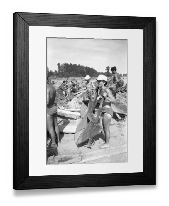 Framed Print : Communist Youth labour camp, Yugoslavia Framed Print : Communist Youth labour camp, Yugoslavia