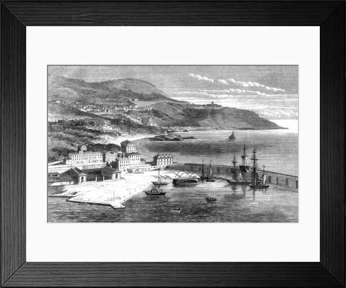 Framed Print : Nice in 1860 Framed Print : Nice in 1860