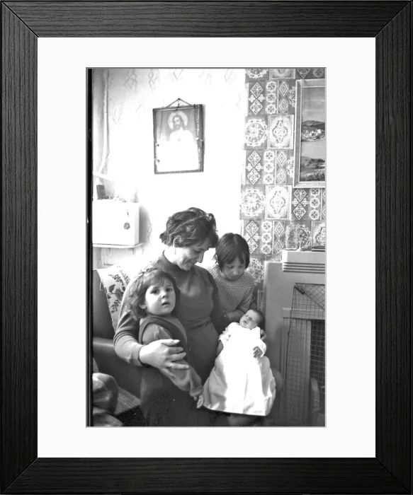 Framed Print : Roman Catholic family, Belfast, Northern Ireland Framed Print : Roman Catholic family, Belfast, Northern Ireland