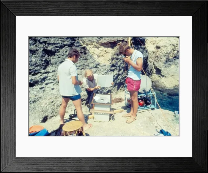 Framed Print : Underwater house equipment under construction, Malta Framed Print : Underwater house equipment under construction, Malta