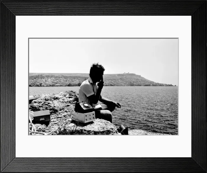 Framed Print : Underwater house telephone equipment, Malta Framed Print : Underwater house telephone equipment, Malta