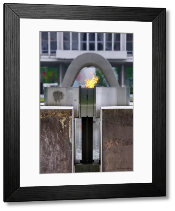 Framed Print : Peace flame in the Hiroshima Peace Memorial Park, Hiroshima Framed Print : Peace flame in the Hiroshima Peace Memorial Park, Hiroshima