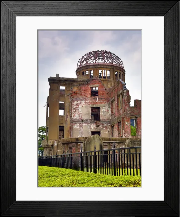 Framed Print : The Genbaku Domu, Atomic Bomb Dome, Hiroshima Framed Print : The Genbaku Domu, Atomic Bomb Dome, Hiroshima