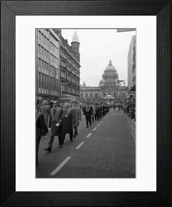 Framed Print : Orangemen on parade, Belfast, Northern Ireland Framed Print : Orangemen on parade, Belfast, Northern Ireland