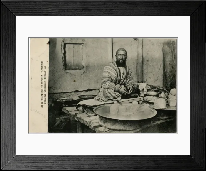 Framed Print : Bukhara, Uzbekistan - Streetside Confectionary Salesman Framed Print : Bukhara, Uzbekistan - Streetside Confectionary Salesman