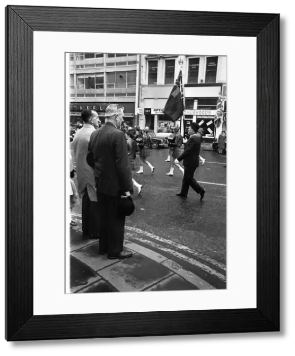Framed Print : Band and Orangemen on parade, Belfast, Northern Ireland Framed Print : Band and Orangemen on parade, Belfast, Northern Ireland