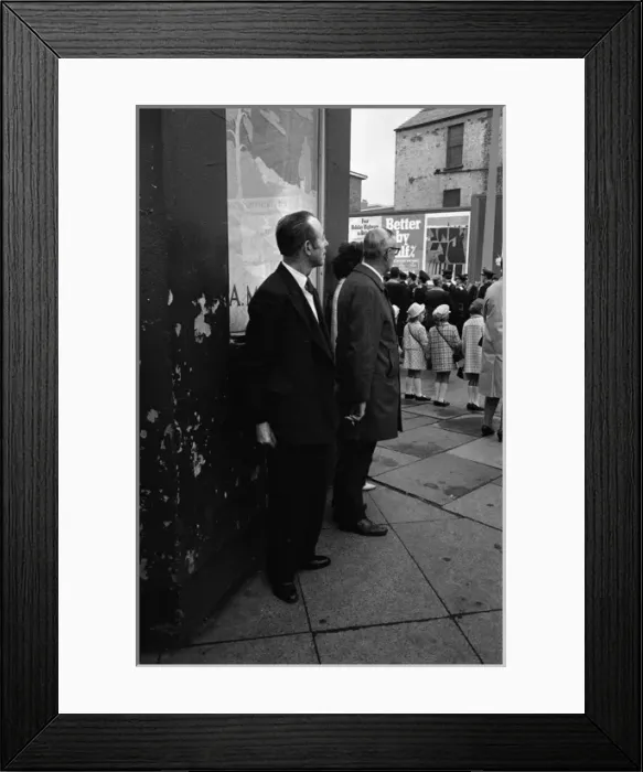 Framed Print : People watching parade, Belfast, Northern Ireland Framed Print : People watching parade, Belfast, Northern Ireland