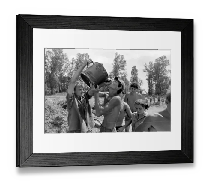 Framed Print : Communist Youth labour camp, Yugoslavia Framed Print : Communist Youth labour camp, Yugoslavia