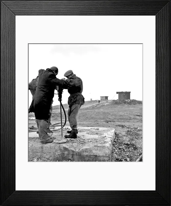 Framed Print : Blowing up old radar station, Beachy Head, Sussex Framed Print : Blowing up old radar station, Beachy Head, Sussex