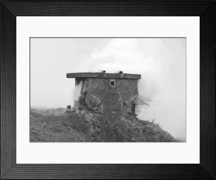 Framed Print : Blowing up old radar station, Beachy Head, Sussex Framed Print : Blowing up old radar station, Beachy Head, Sussex