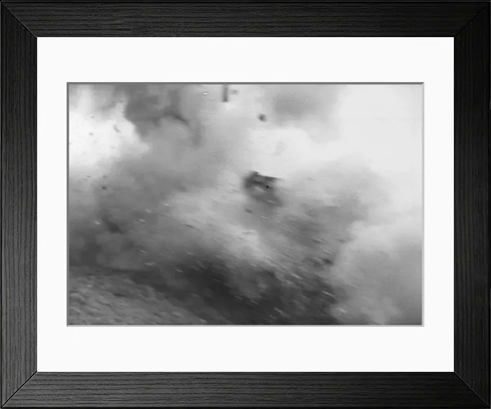 Framed Print : Blowing up old radar station, Beachy Head, Sussex Framed Print : Blowing up old radar station, Beachy Head, Sussex