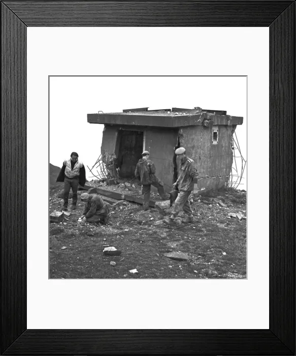 Framed Print : Blowing up old radar station, Beachy Head, Sussex Framed Print : Blowing up old radar station, Beachy Head, Sussex