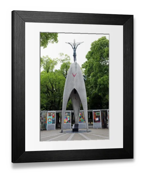 Framed Print : Childrens Peace Monument in the Hiroshima Peace Park Framed Print : Childrens Peace Monument in the Hiroshima Peace Park