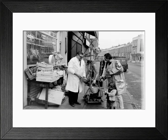 Framed Print : Bruce Lacey, performance artist Framed Print : Bruce Lacey, performance artist