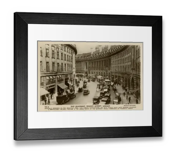 Framed Print : The Quadrant, Regent Street, London Framed Print : The Quadrant, Regent Street, London