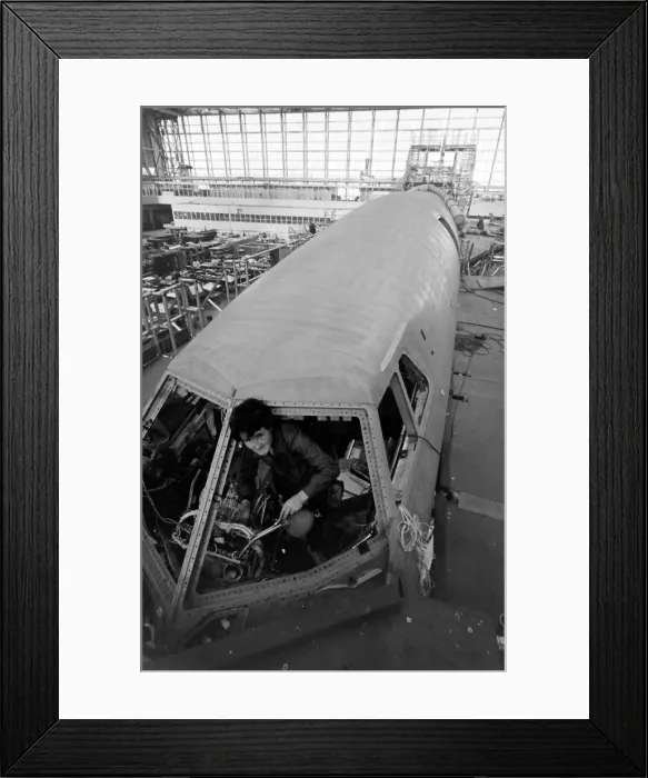 Framed Print : Concorde under construction, Bristol Framed Print : Concorde under construction, Bristol