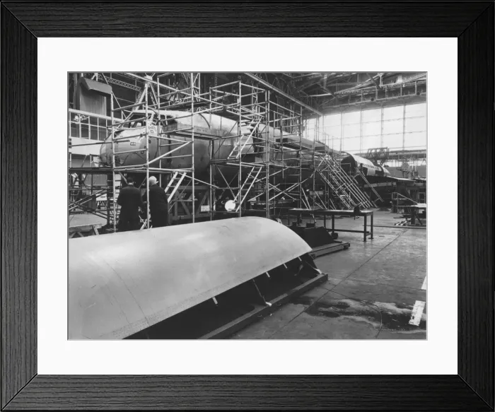 Framed Print : Concorde under construction, Bristol Framed Print : Concorde under construction, Bristol