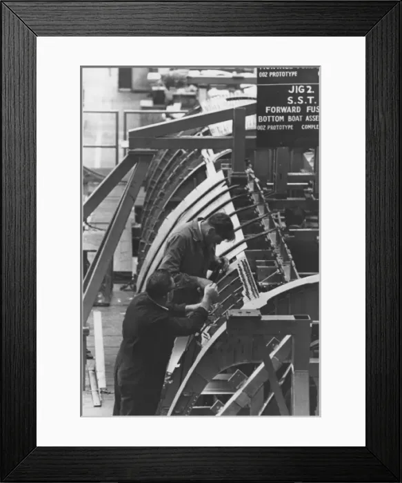 Framed Print : Concorde under construction, Bristol Framed Print : Concorde under construction, Bristol