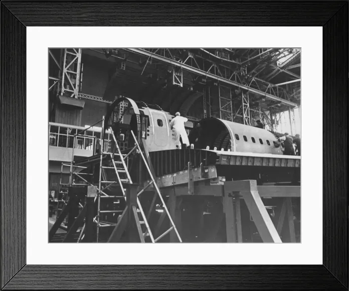 Framed Print : Concorde under construction, Toulouse, France Framed Print : Concorde under construction, Toulouse, France
