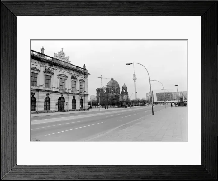 Framed Print : Cathedral with scaffolding, East Berlin, Germany Framed Print : Cathedral with scaffolding, East Berlin, Germany