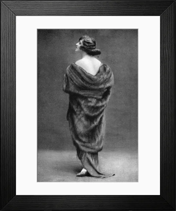 Framed Print : The French actress Mlle Jane Marnac (1919), Paris Framed Print : The French actress Mlle Jane Marnac (1919), Paris