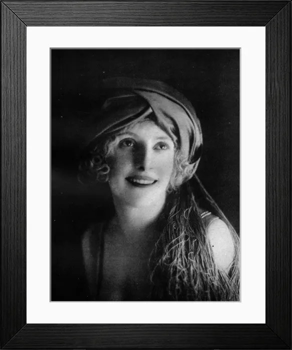 Framed Print : The French actress Mlle Parisys (1919), Paris Framed Print : The French actress Mlle Parisys (1919), Paris
