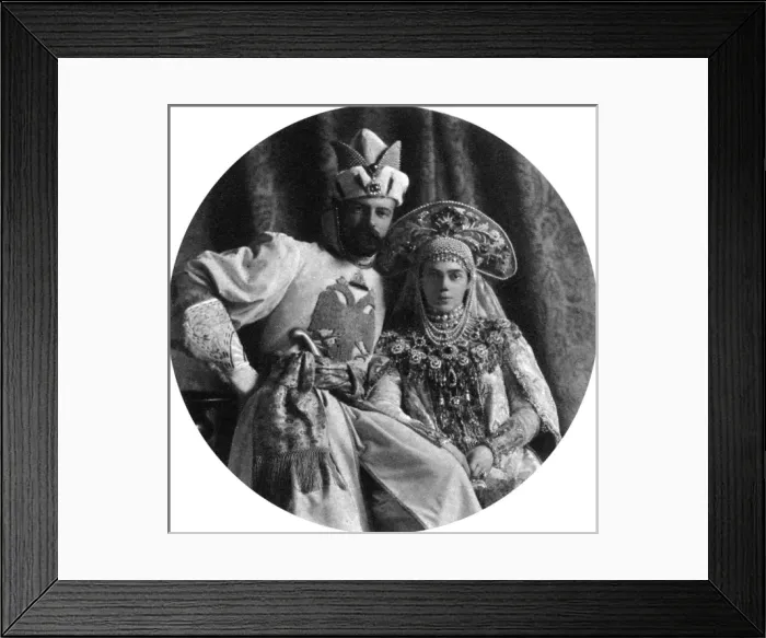 Framed Print : Grand Prince Alexander Mikhailovich and Grand Princess Kseni Framed Print : Grand Prince Alexander Mikhailovich and Grand Princess Kseni
