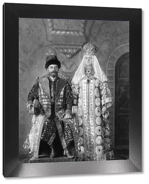 Tsar Nicholas II dressed as Tsar Alexei