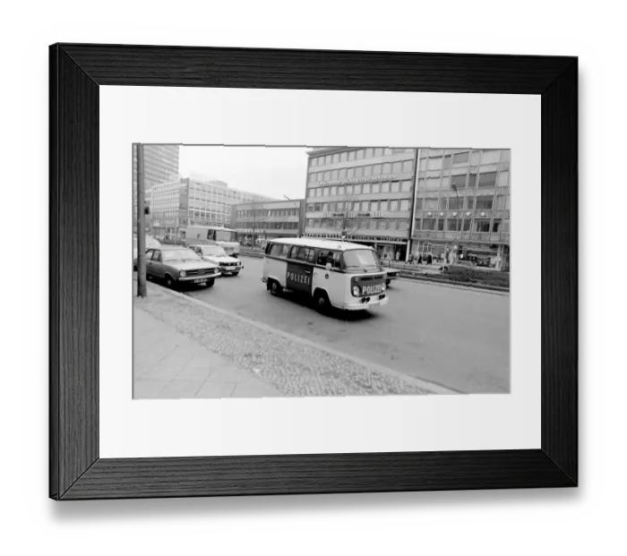 Framed Print : Street scene, West Berlin, Germany