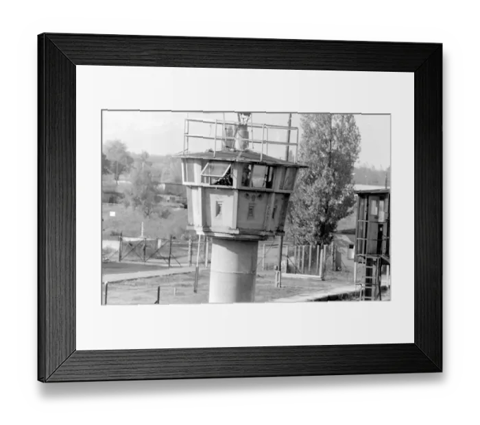 Framed Print : Observation tower near Berlin Wall, Berlin, Germany Framed Print : Observation tower near Berlin Wall, Berlin, Germany