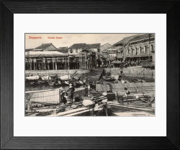 Framed Print : The Chinese Theatre - Singapore - Harbour Framed Print : The Chinese Theatre - Singapore - Harbour