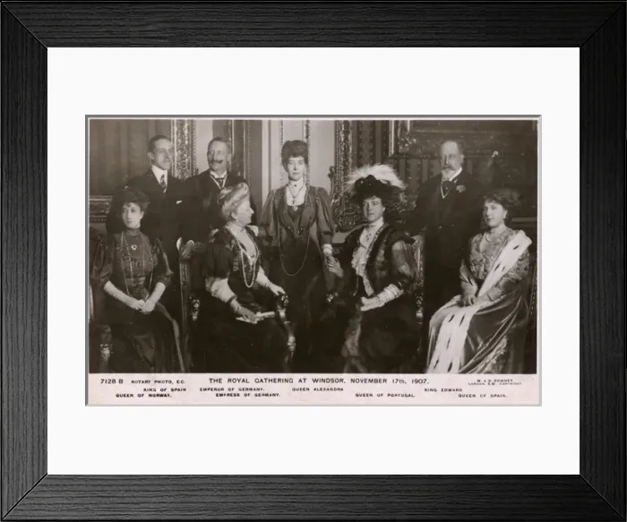 Framed Print : Royal Gathering at Windsor - European Royalty Framed Print : Royal Gathering at Windsor - European Royalty