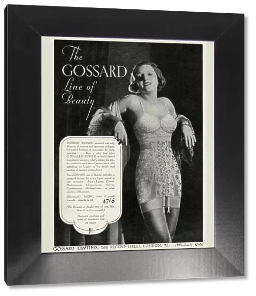Advert for Gossard underwear 1935