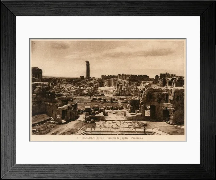 Framed Print : Baalbek, Lebanon - The Temple of Jupiter - Panorama Framed Print : Baalbek, Lebanon - The Temple of Jupiter - Panorama