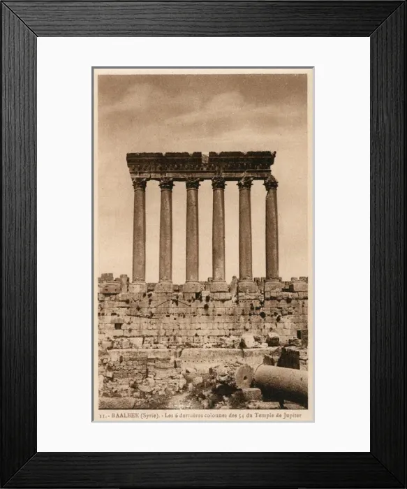 Framed Print : Baalbek, Lebanon - Temple of Jupiter - Six golden pillars Framed Print : Baalbek, Lebanon - Temple of Jupiter - Six golden pillars